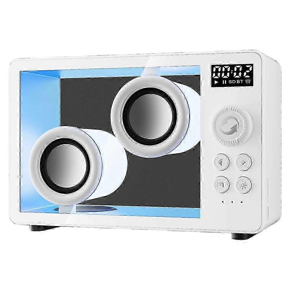 Portable Transparent Bluetooth Speaker Wireless Hifi Sound Music Box Soundbar with Colorful Atmosphere Light