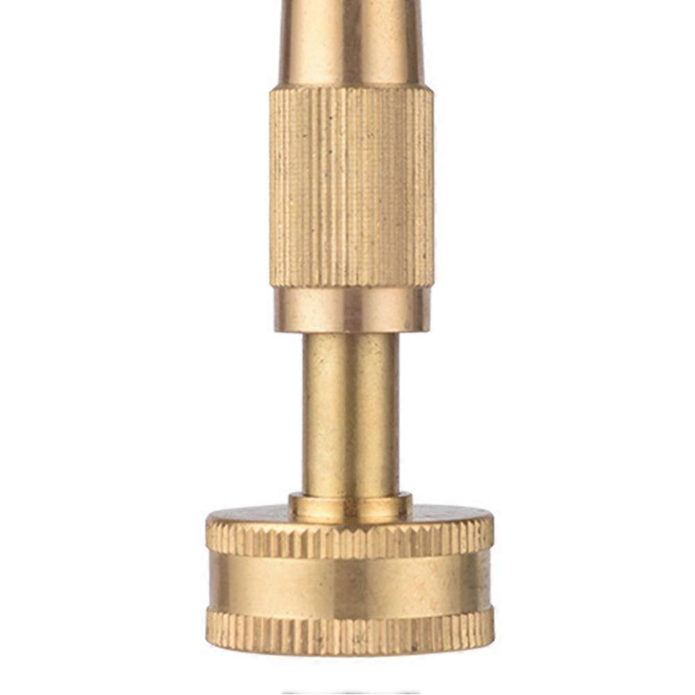Brass Spray Nozzle for Garden with Variable Spray Patterns and Golden Straight