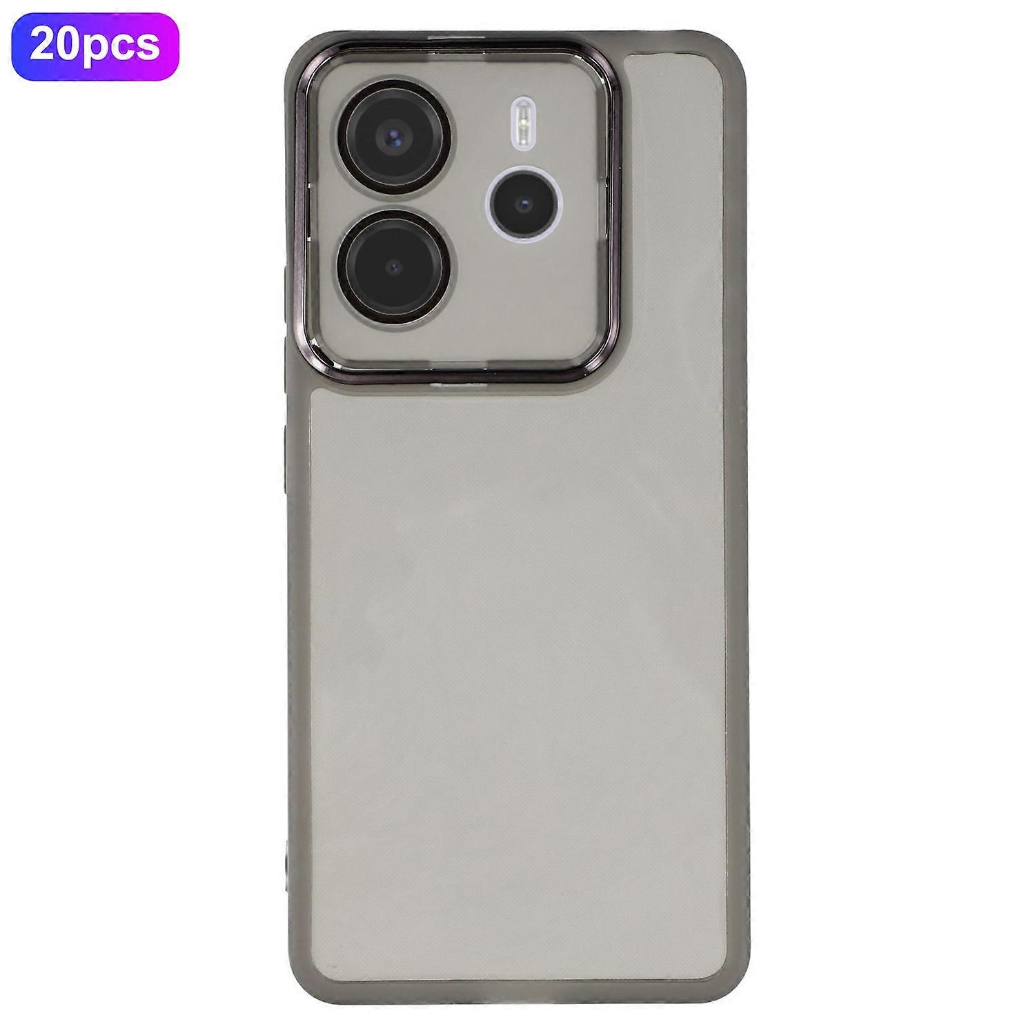 Bulk Purchasing 20Pcs For Xiaomi Redmi Note 14 4G (164.84mm) Case Electroplated Camera Frame TPU Pho