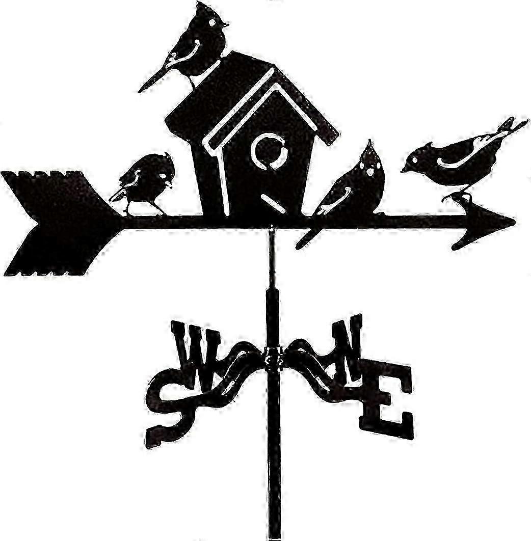 Metal roof weather vane for garden and outdoor spaces