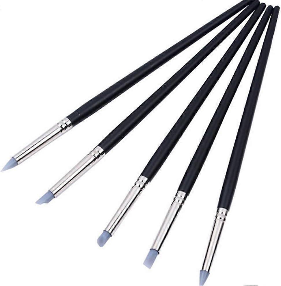 5pcs Silicone Sculpting Pen Brushes Modeling Tool for Clay Pottery