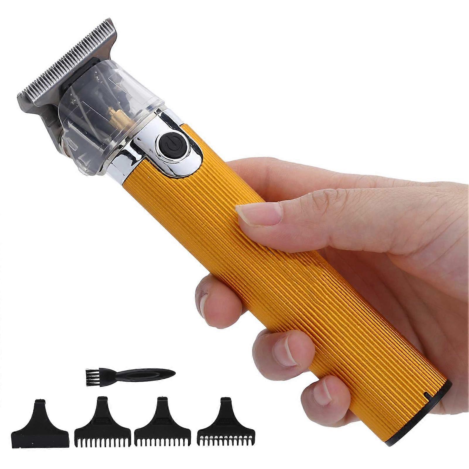 Tondeuse à cheveux en or rechargeable USB 10W 1000mAh 1.6in Blade