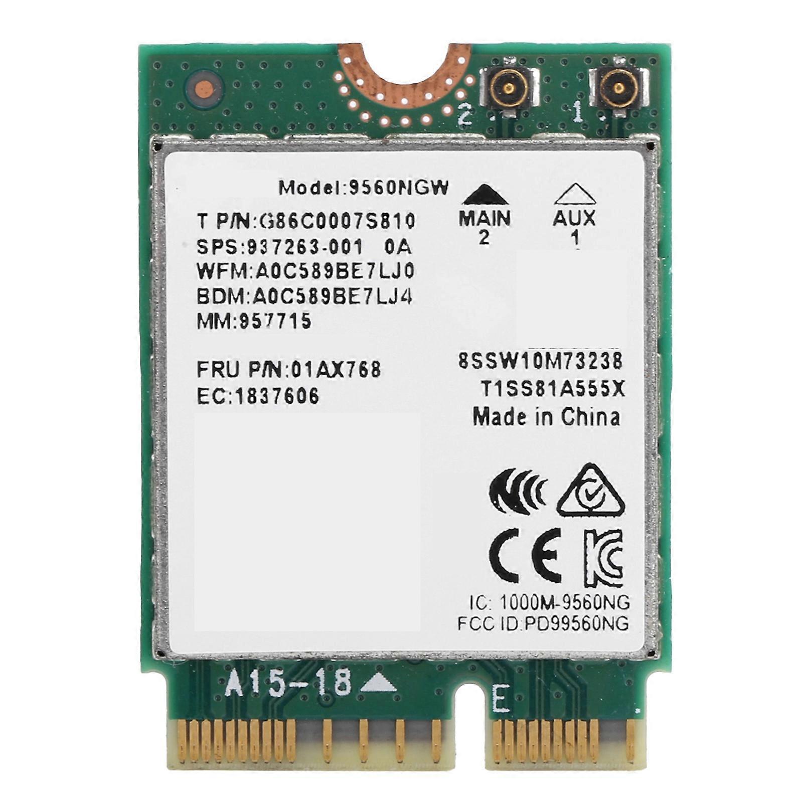 Wireless Network Card 9560NGW M.2 22x30mm Bluetooth 5.0 1730Mbps