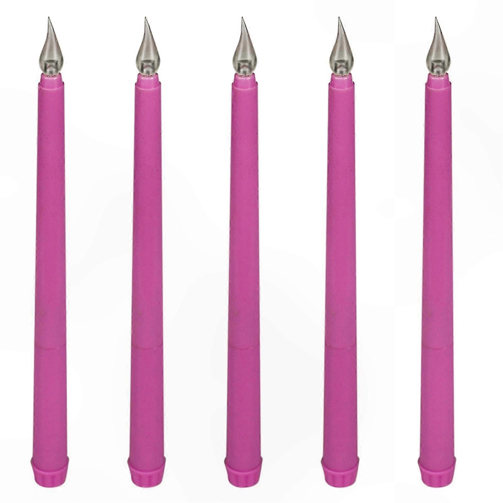 5-Pack LED Flameless Candles Battery-Powered Warm Glow for Home and Party Decor