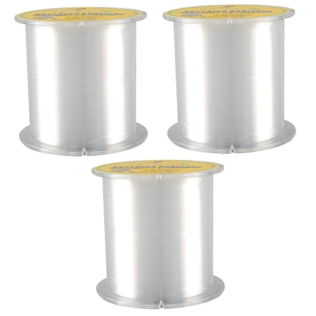 Monofilament Sea Fishing Line 3Piece Pack Nylon Monofilament Casting and Throwing Line Invisible String
