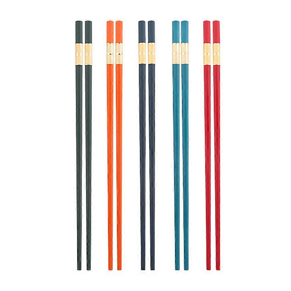 Home Non-Slip Chopsticks Japanese Style Reusable Chopsticks 5Pairs