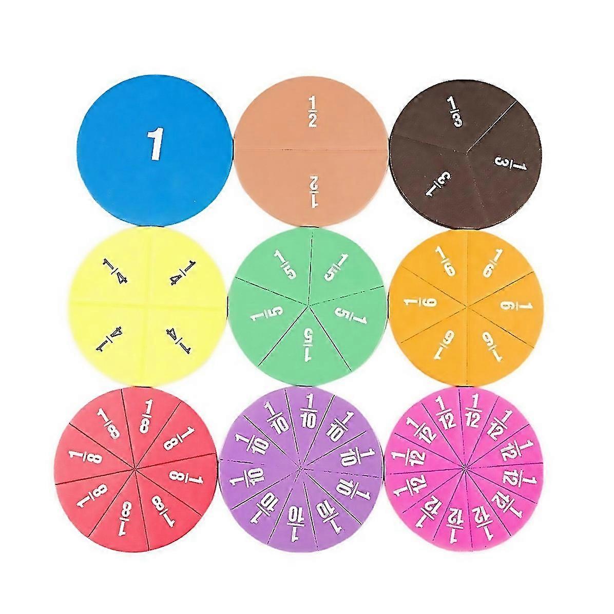 For Circular Fractions Counting Kids Early Educational Math Teaching