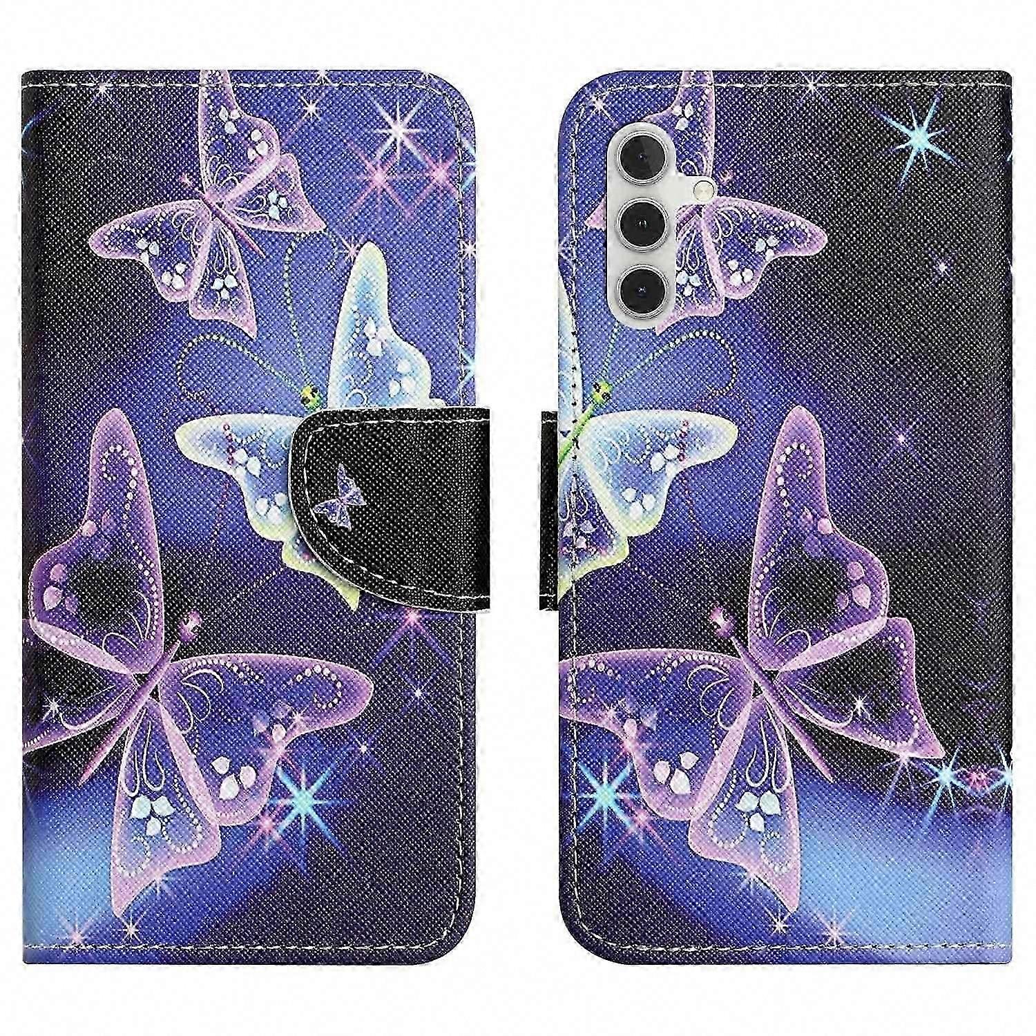 For Galaxy A56 5G M56 5G Case with Cross Texture Pattern Leather Phone Cover