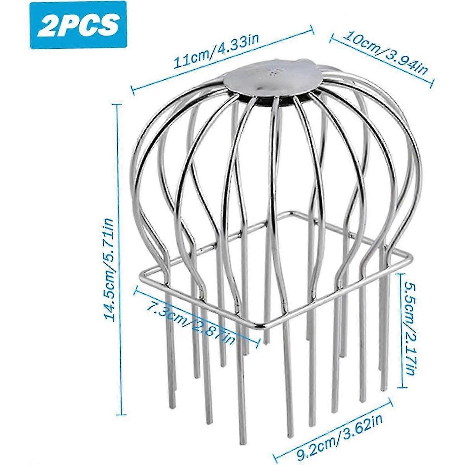 Gutter Guard,2Pcs Round Head Gutter Filter Downspout for Leaves-B