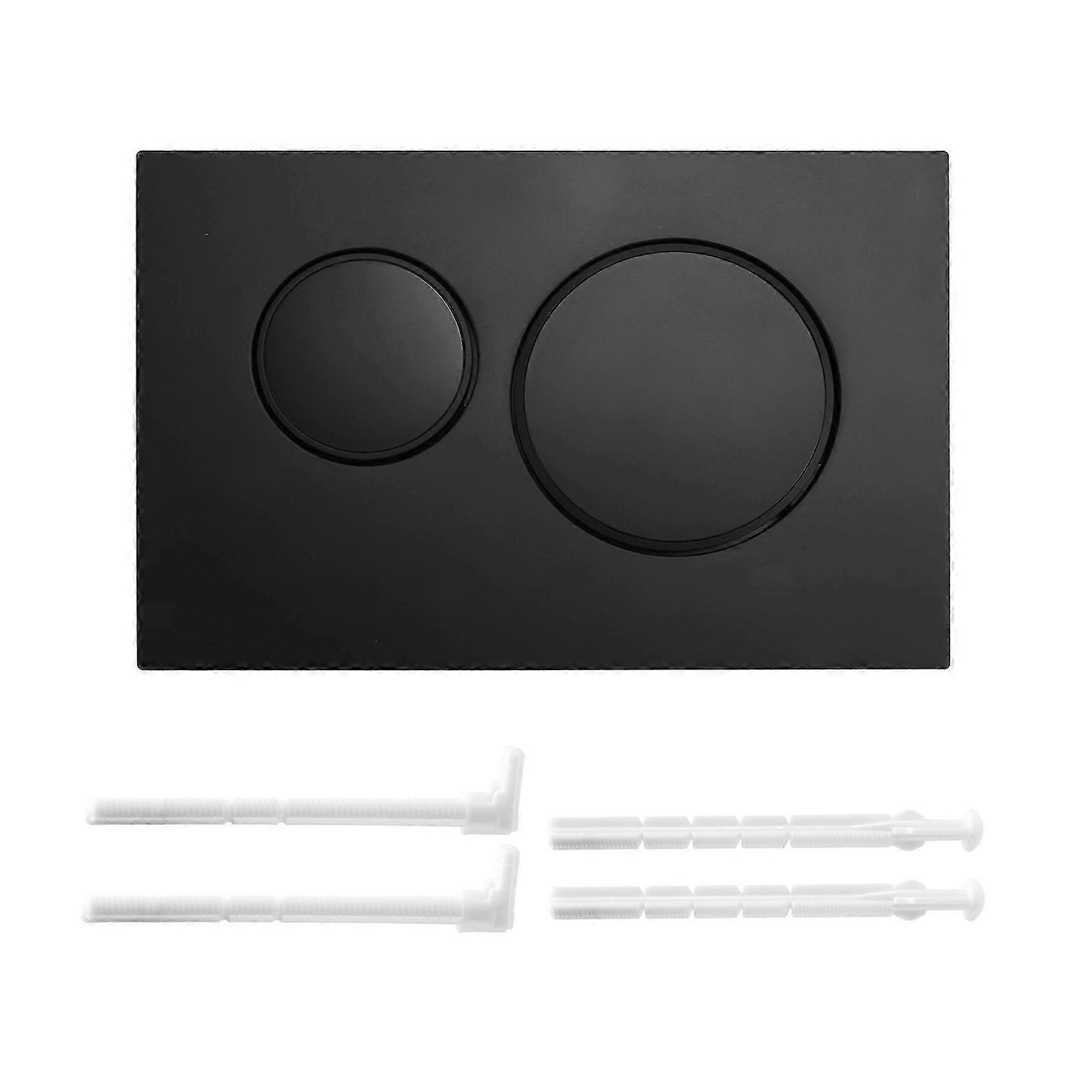 Flushing Plate with Flush Lever Set and Mounting Frame, for Geberit Sigma 20 Actuator Plate Spare Parts, Black