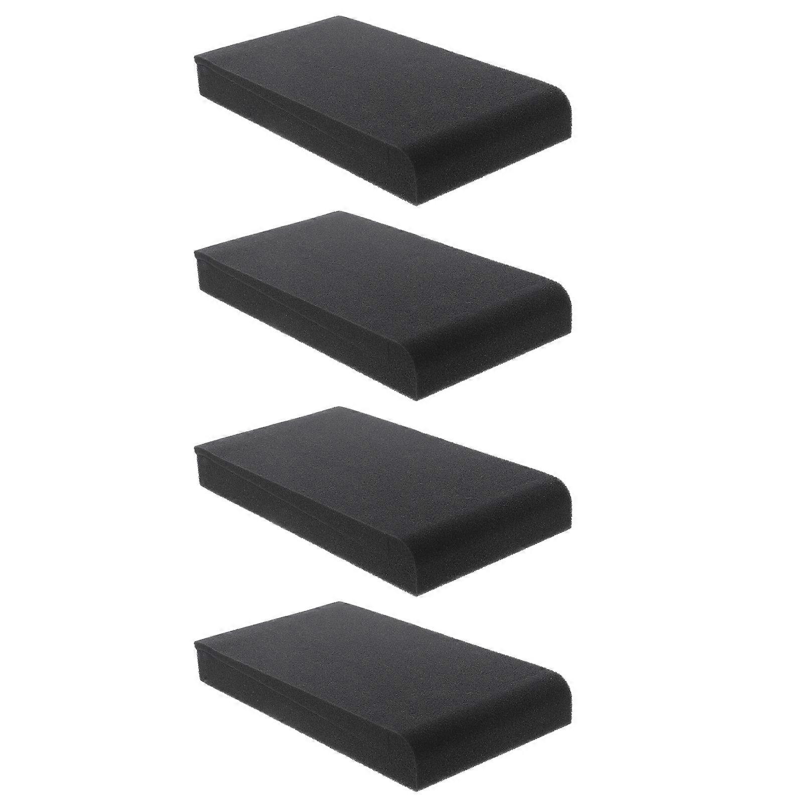 Speaker Isolation Pad for Acoustic Soundproofing 8Pcs Black Cushions