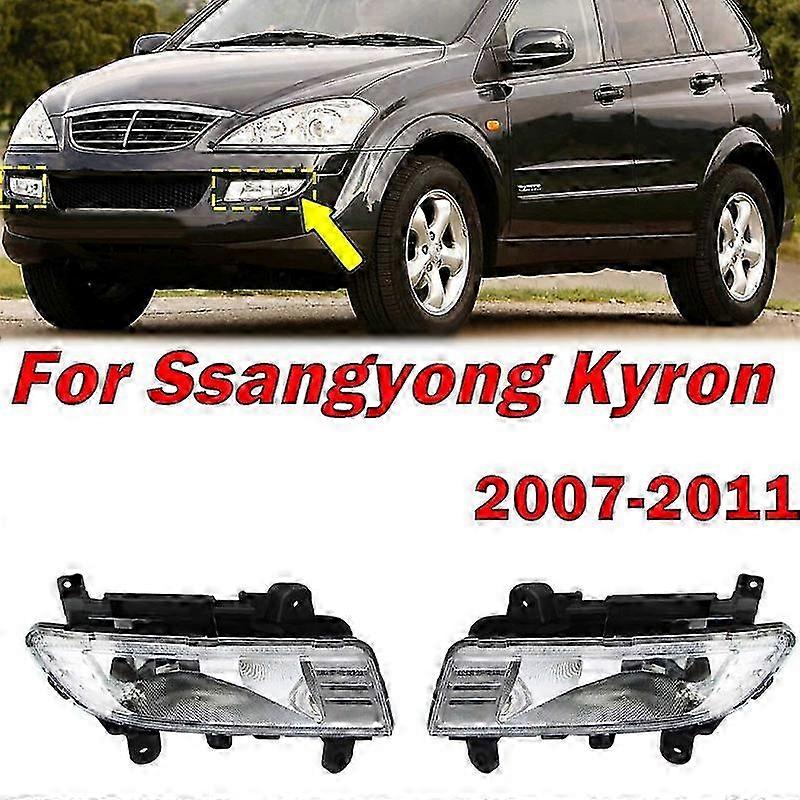 Applicable Car Accesssories For Ssangyong Kyron 2007 2008 2009 2010 2011 Front Bumper Fog Light Daytime Running Light Siganl Lamp Assembly