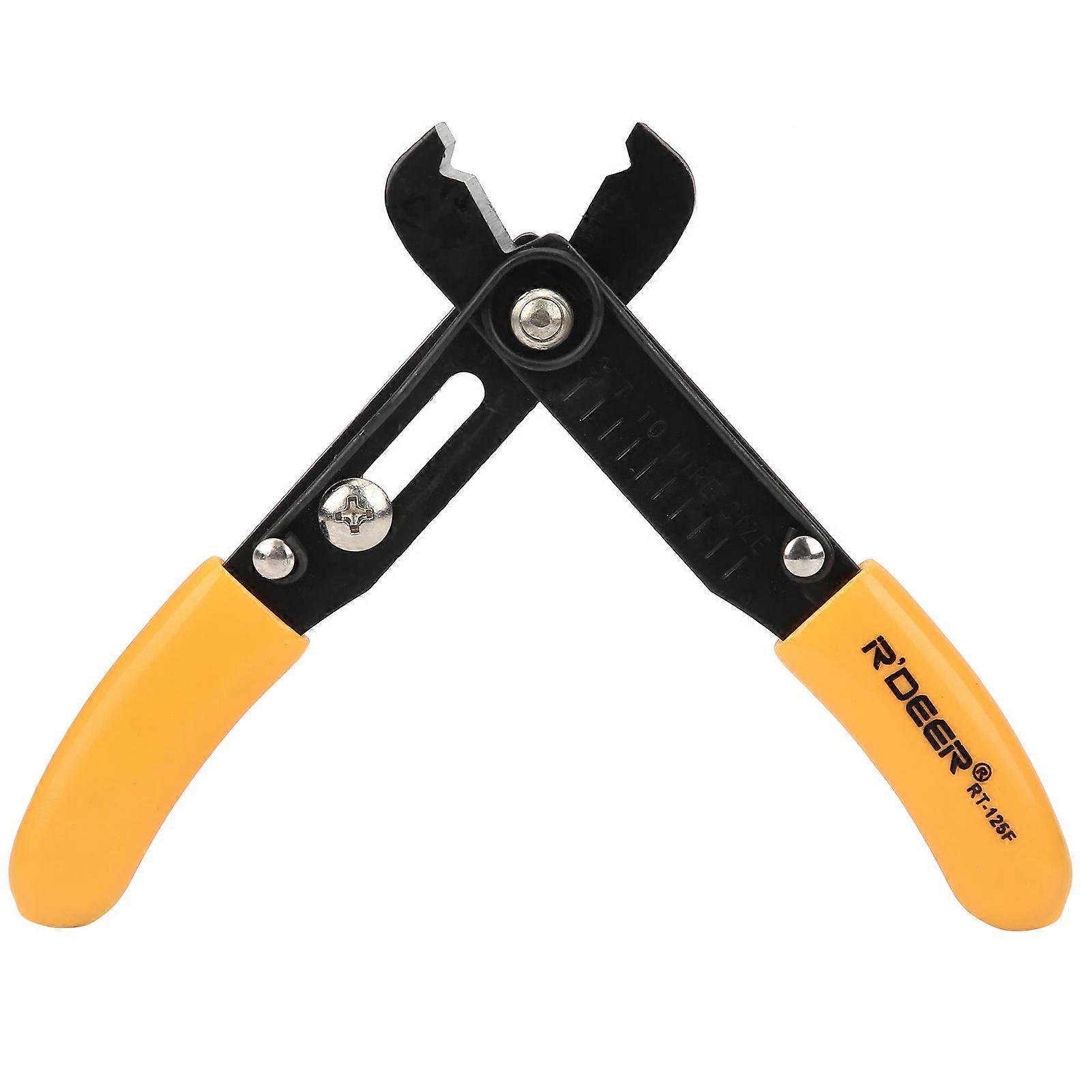 Wire Stripper Adjustable Simple Cutter Stripping Pliers Hand Tools 0.54.0mm Yellow