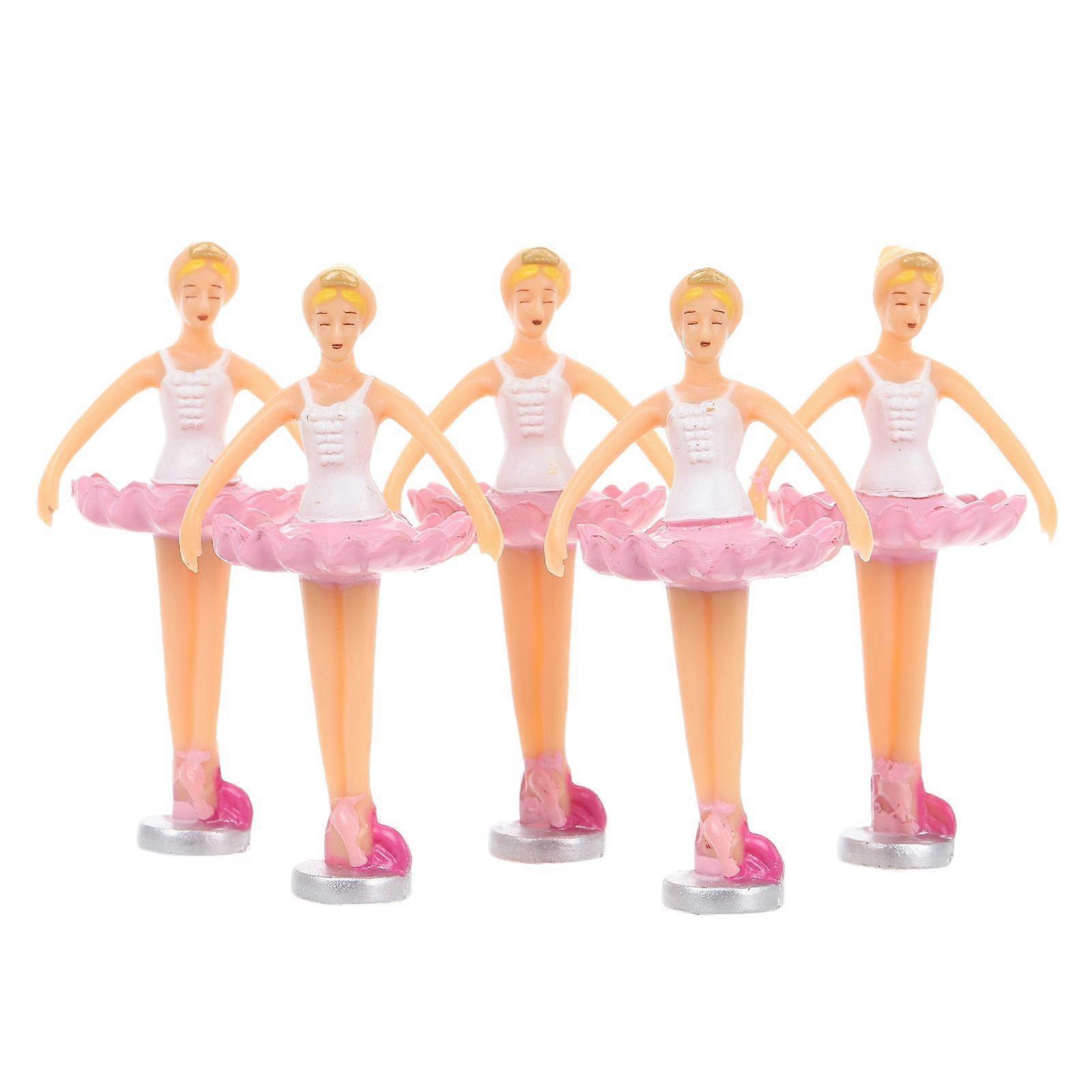 オルゴールダンサーフィギュアオルゴールサプライダンシングバレエ人形ワインドアップオルゴールダンサーフィギュアオルゴールアクセサリー5個ミニバレエダンス人形