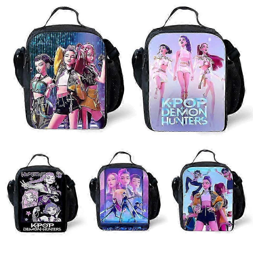 Αγόρια Κορίτσια KPop Demon Hunter Μονωμένη τσάντα μεσημεριανού γεύματος Σχολική εκδρομή Πικνίκ Σνακ Τσάντα.z