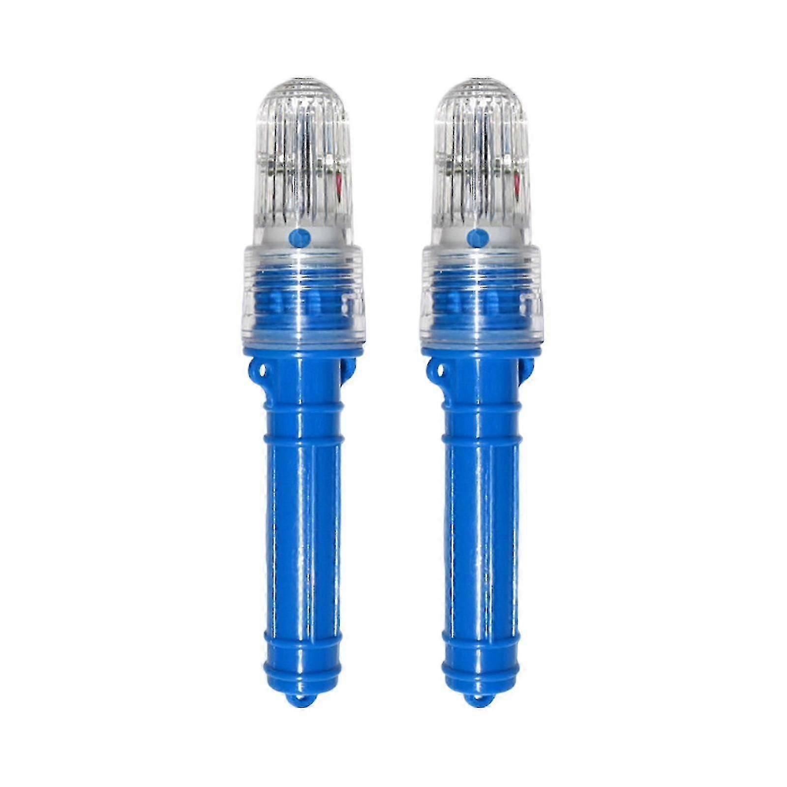 2pcs Yacht Positioning Flashing Light Device Signal Lamp for Buoy Ship Boats Lamp Marine Signal Light LED Fishing Lamp Yellow