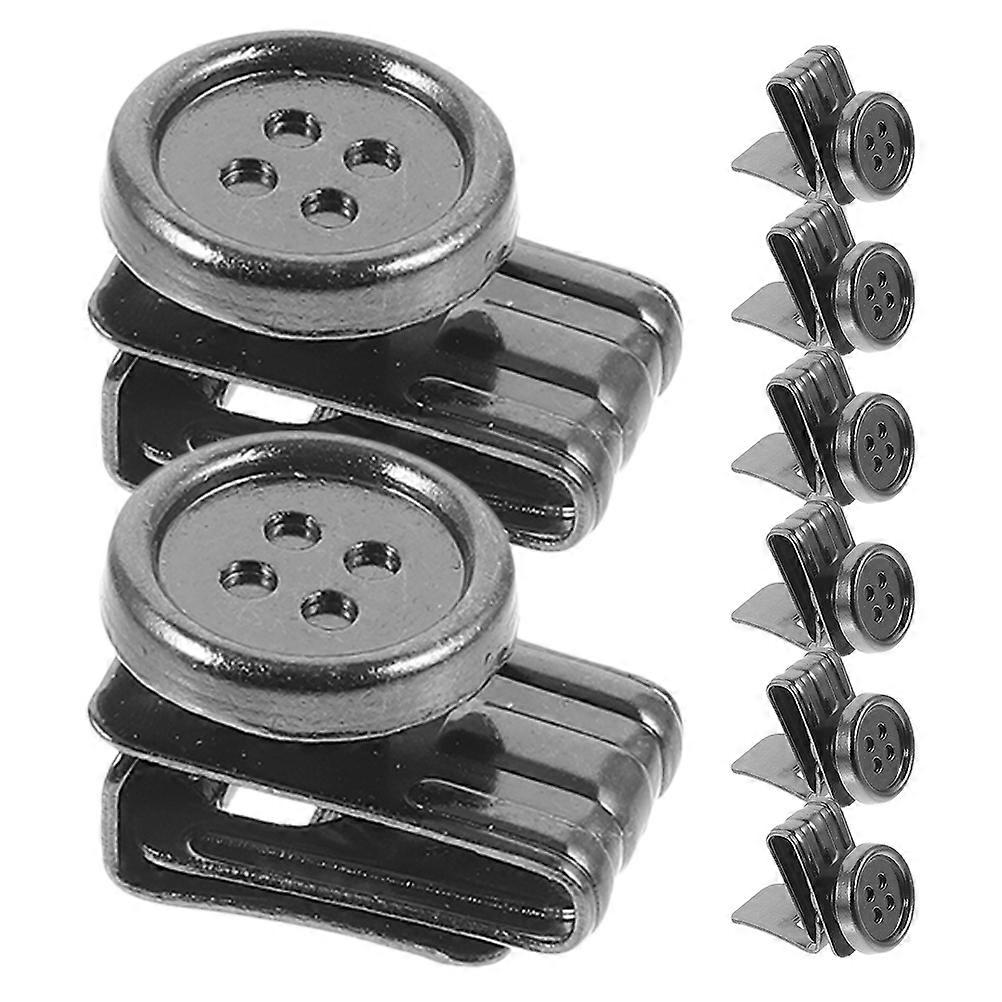 Metal Finish Rectangular 32 Pcs No Sew Button Pin For Jeans Replacement For Shirts And Trousers