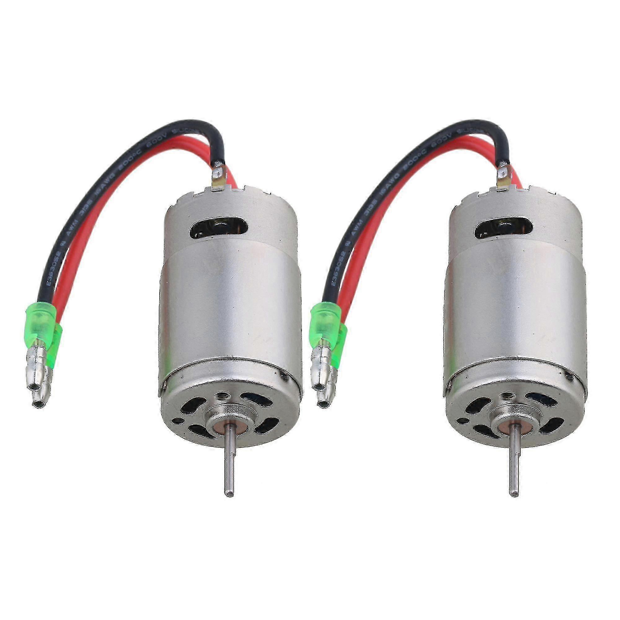 2pcs 7.2v-8.4v 21000rpm 390 Brush Motor With Wire For Rc1:16 1:18 Car 2025