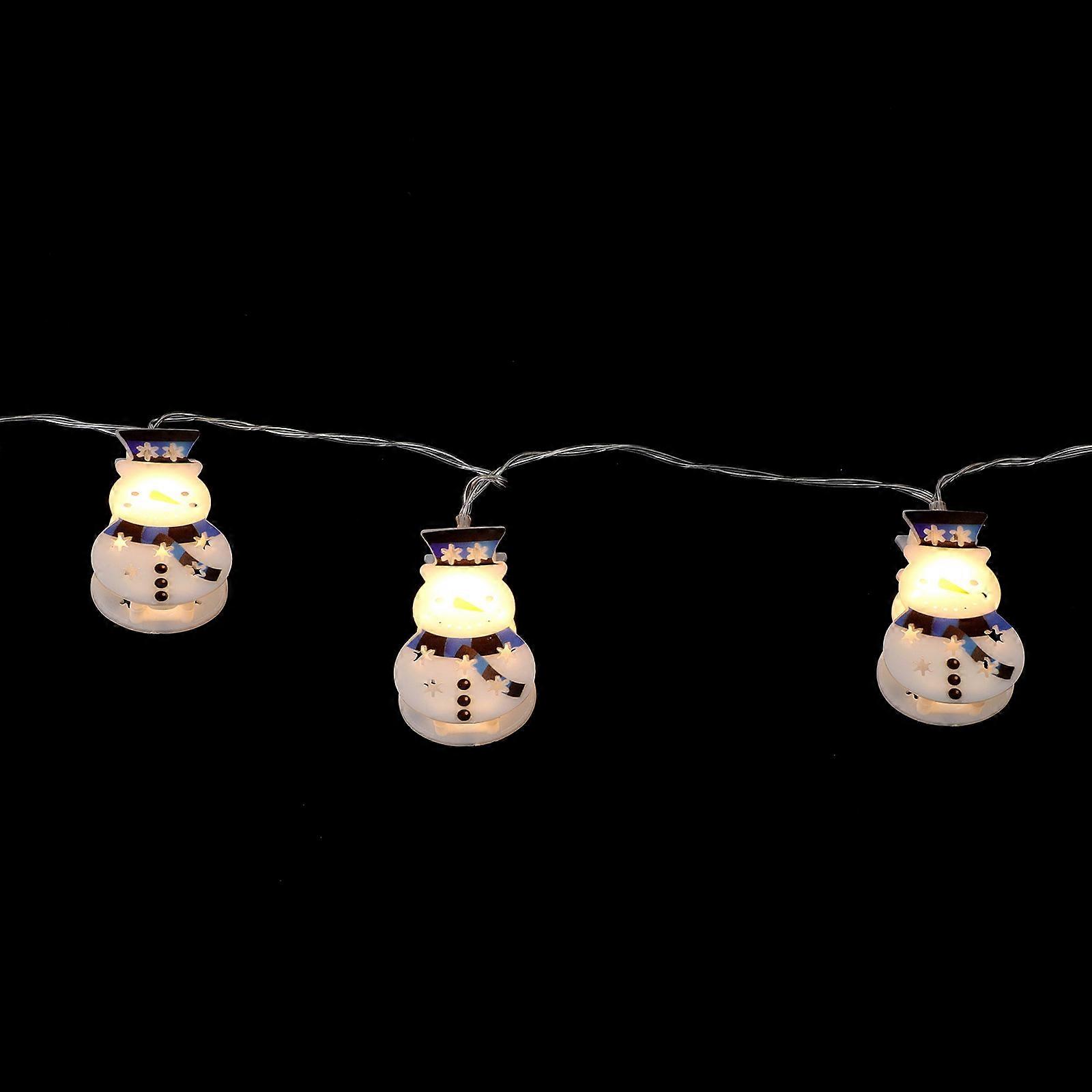 Party Hanging Light Snowman Decor for Christmas 2Pcs Plastic
