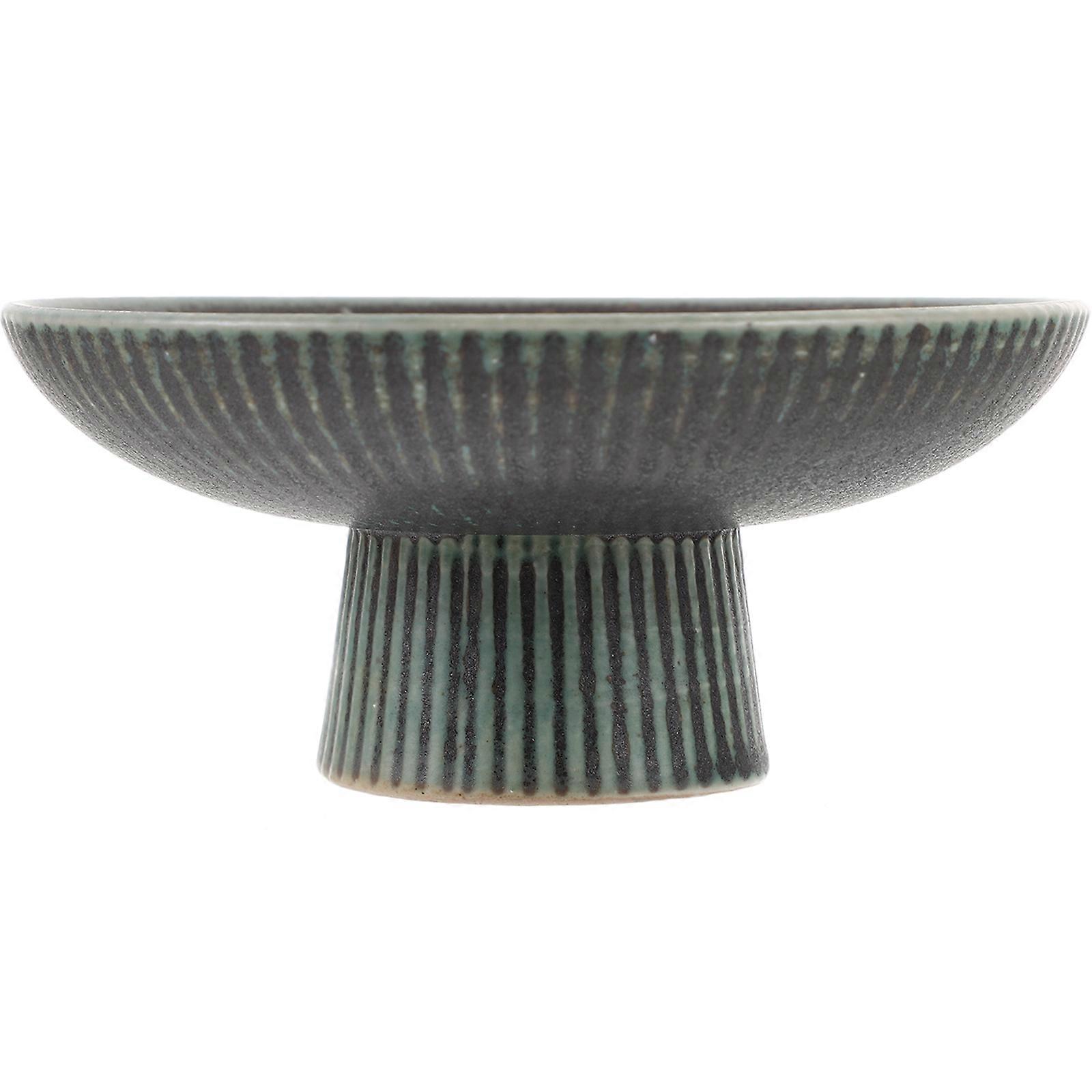 Ceramic Footed Bowl Snack Serving Tray Housewarming Gift 1Set