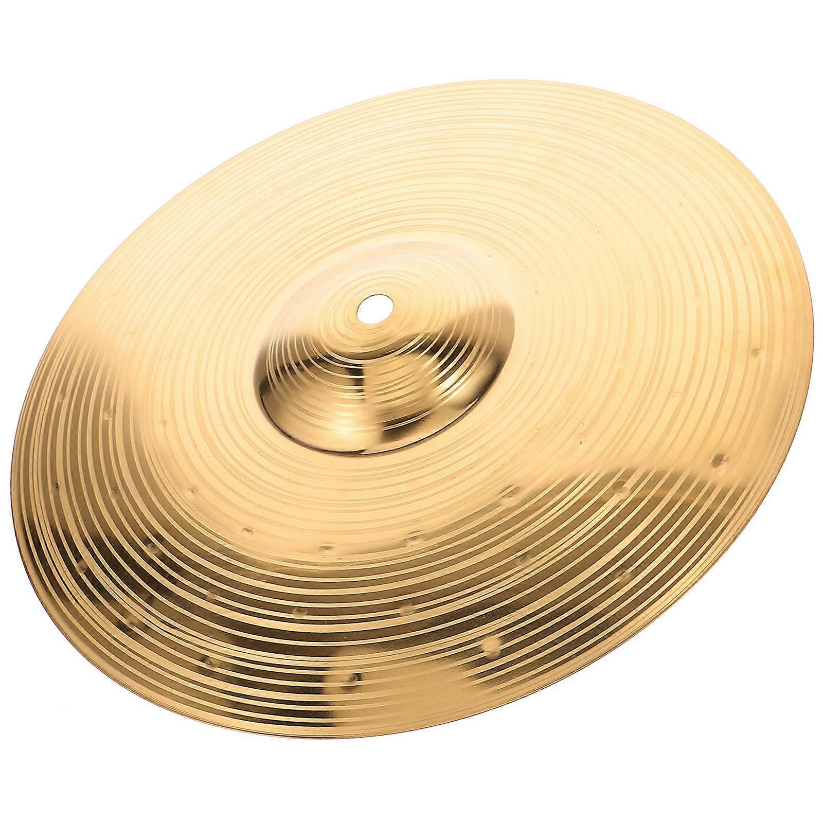 Jazz Drum Cymbal 2Pcs Practice Cymbal Set For Drummers 11.6x11.6in Circular Metal Sound Production