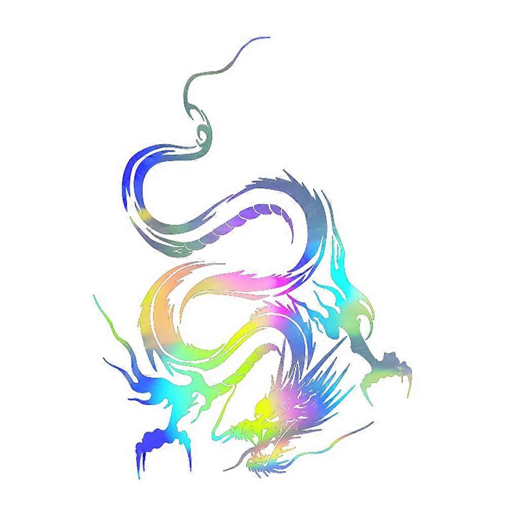 Vehicle Decal Car Hood Sticker Dragon Shape for Decor 2Pcs Practical Use