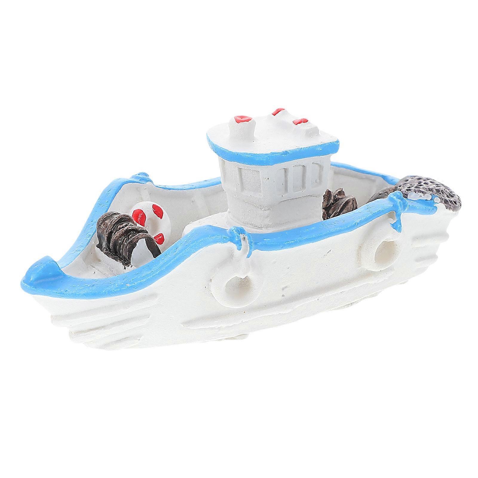 Mini Boat Model Nautical Party Decor DIY Material Multi Colored 1Pack