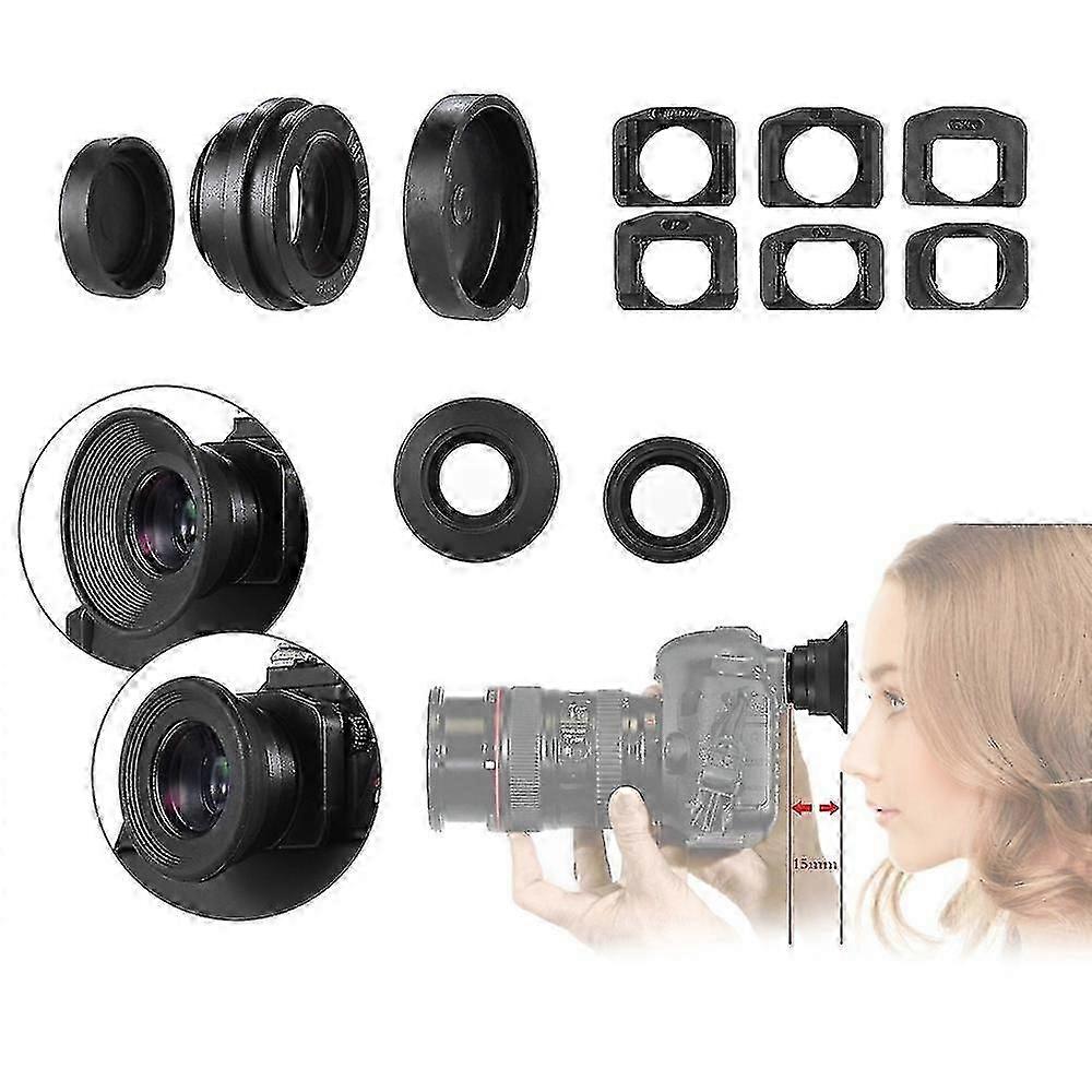 1.51X Fixed Focus Viewfinder Eyepiece Eyecup Magnifier for DSLR Camera w/ 2 * Eyepatch