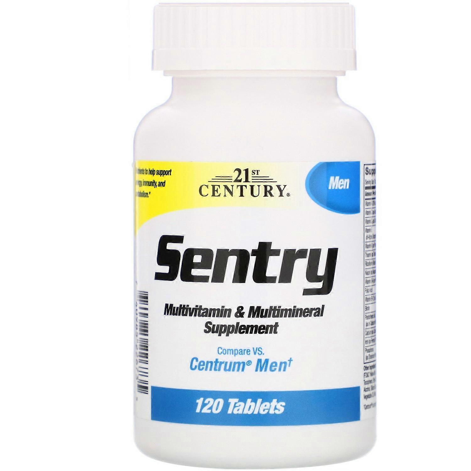 21st Century, Sentry Men, Multivitamin & Multimineral Supplement, 120 Tablets