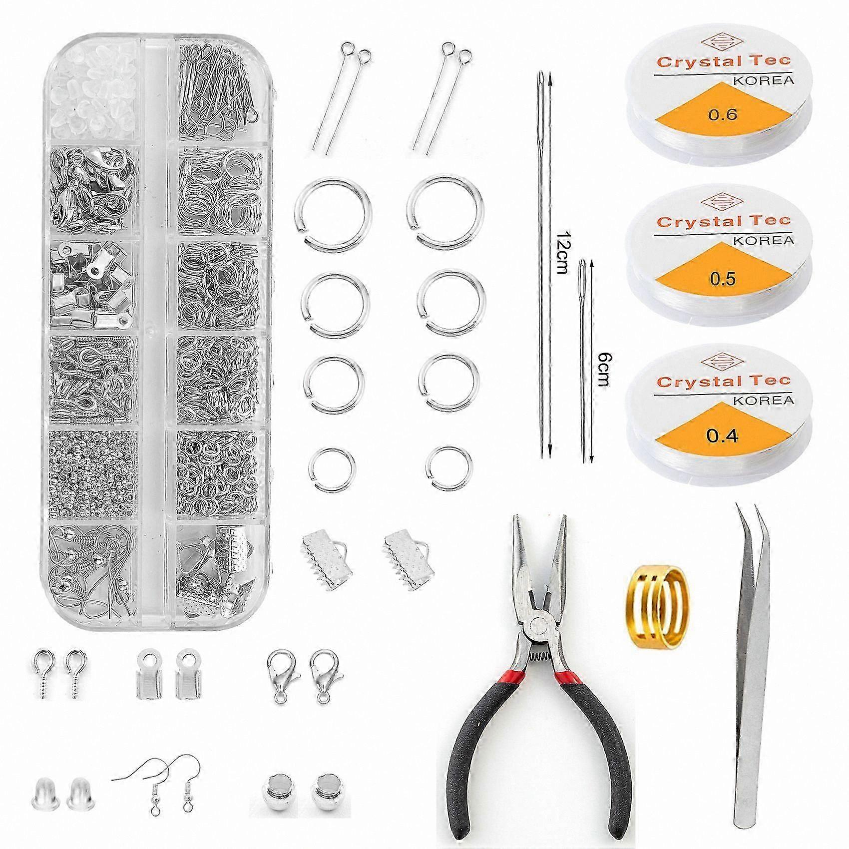 DIY Jewelry Crafting Kit with Wire and Findings for Repairs and Projects