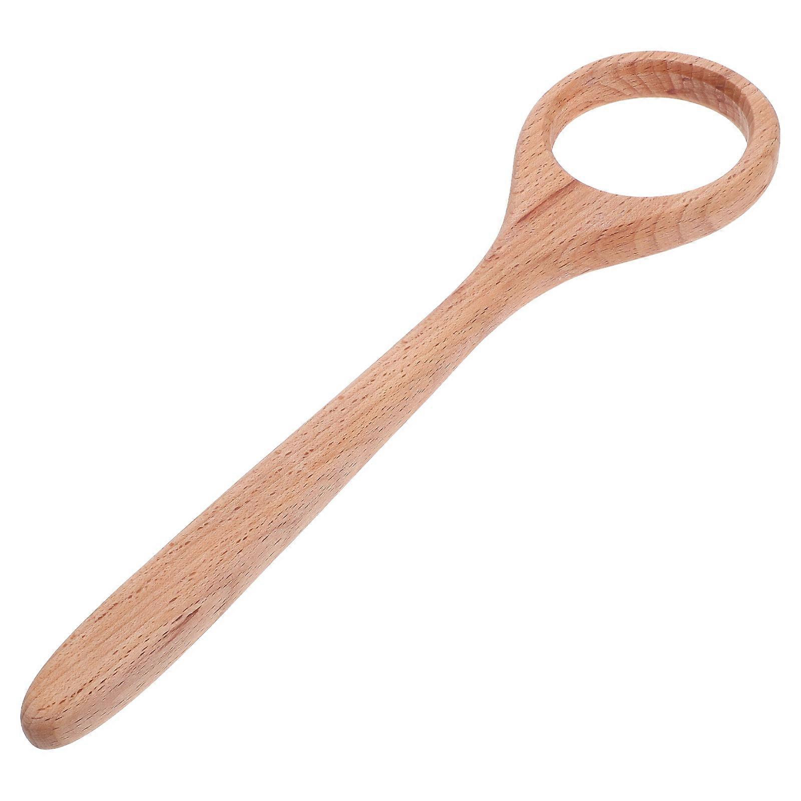 Wood Dough Whisk for Baking Use 2Pcs Ergonomic Wood Handheld Stirring Tool