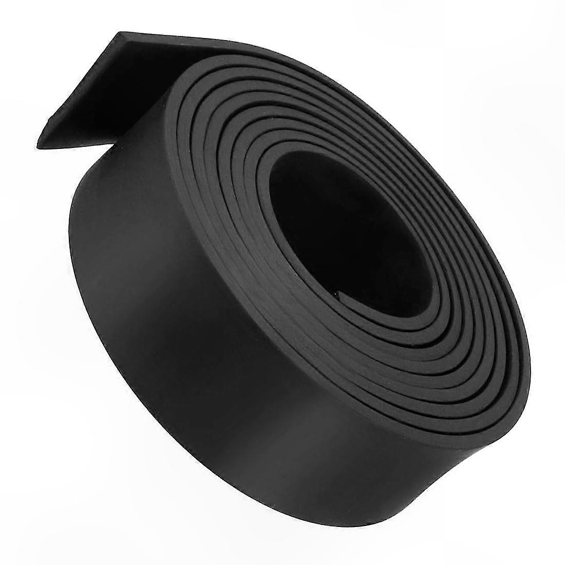 Black Rubber Sealing Strip, 50mm Width x 5mm Thickness x 3m Length, Rectangular Profile for Weatherproofing and Insulation Use