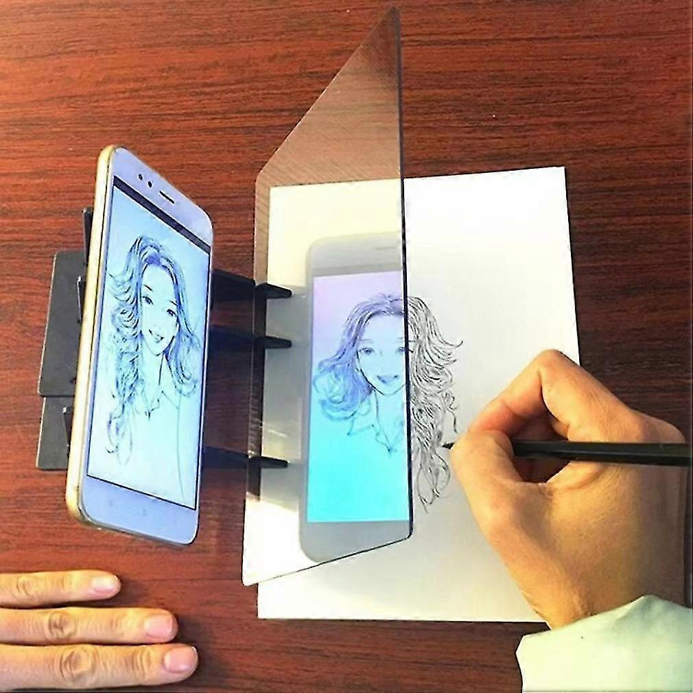 1pc Transparent Drawing Board Learning Drawing Tool Copy Board Mobile Screen Projection Optical Painting Sketching Tool