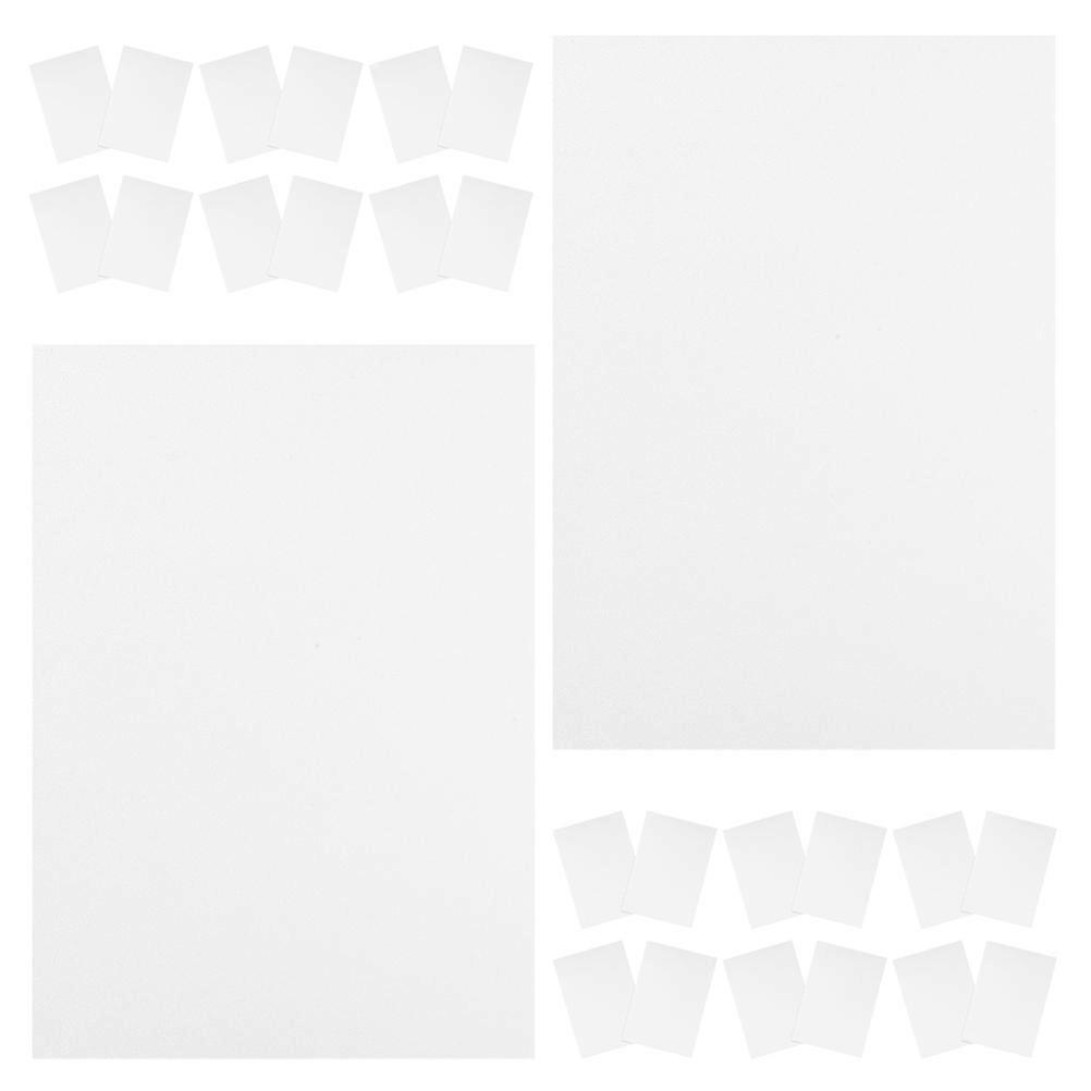 Foam Sheet Printing Plates Children's Craft Board Kits Classroom Crafting Materials White Foam for 100Pcs