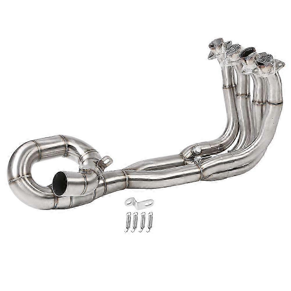 Motorcycle Full Exhaust System Vent Front Pipe Link Connect for Yamaha  YZF-R6  2006-2018