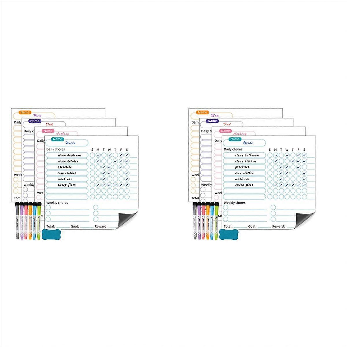Dry Erase Chore Chart with Eraser, Reward Chart