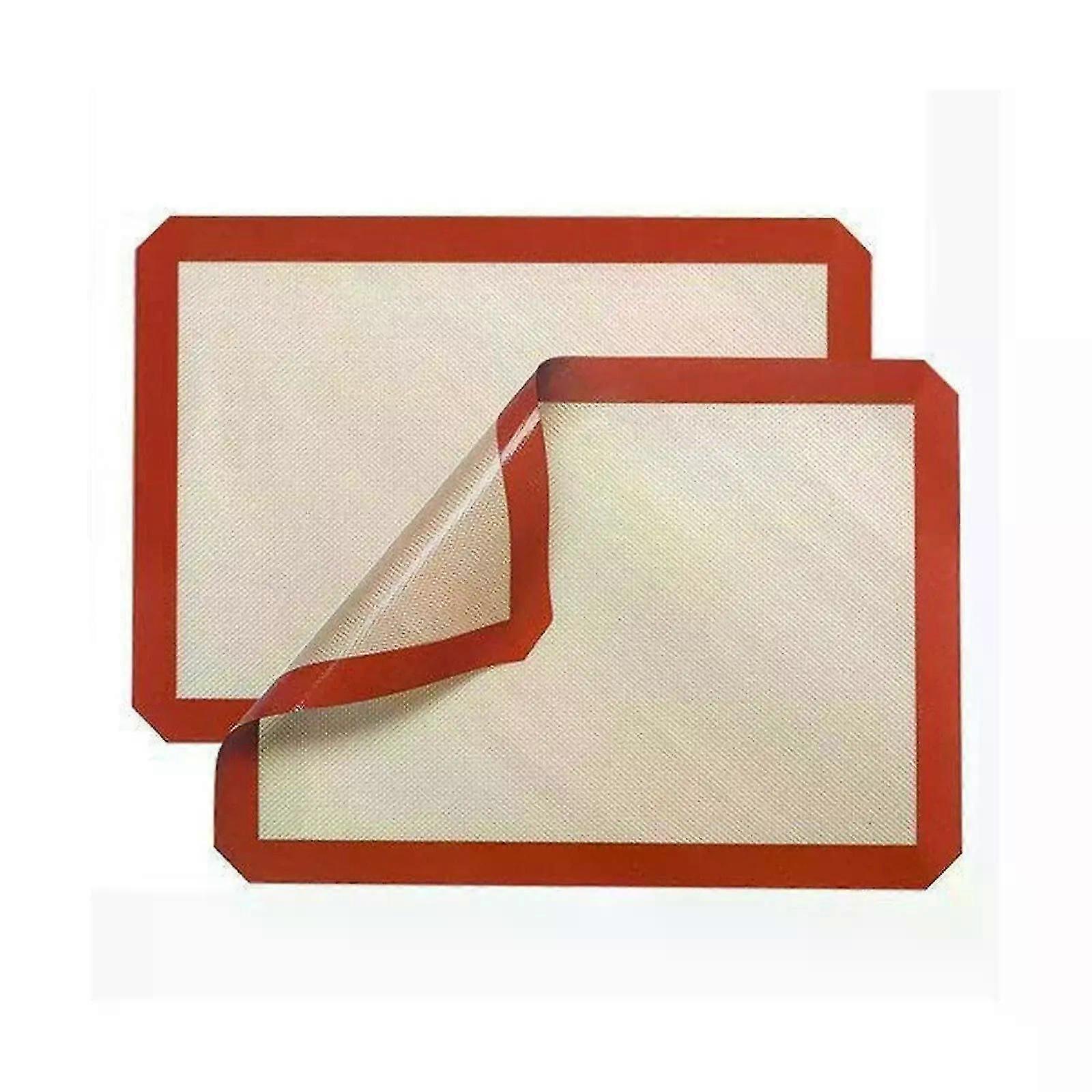 Non-Stick Silicone Baking Mat with Red Border Reusable and Heat-Resistant Easy to Clean Ideal for Every Home Baker s Kitchen