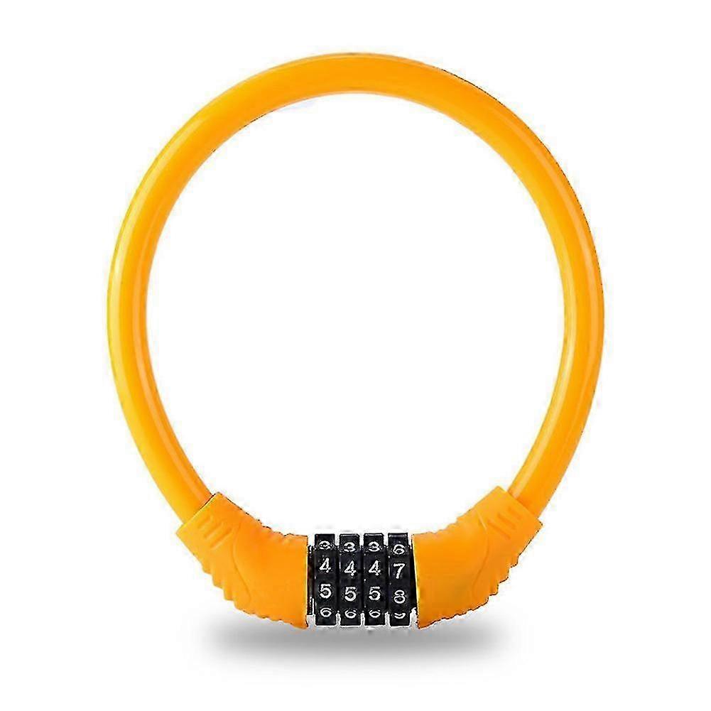 Bicycle Lock Portable Four-digit Combination Rings Lock Smart Anti-theft Lock