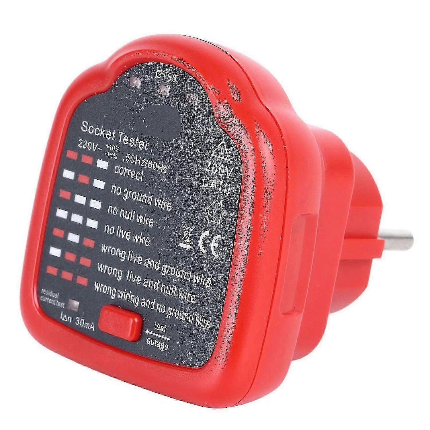 High quality GT85 socket tester ground zero line live line phase polarity
