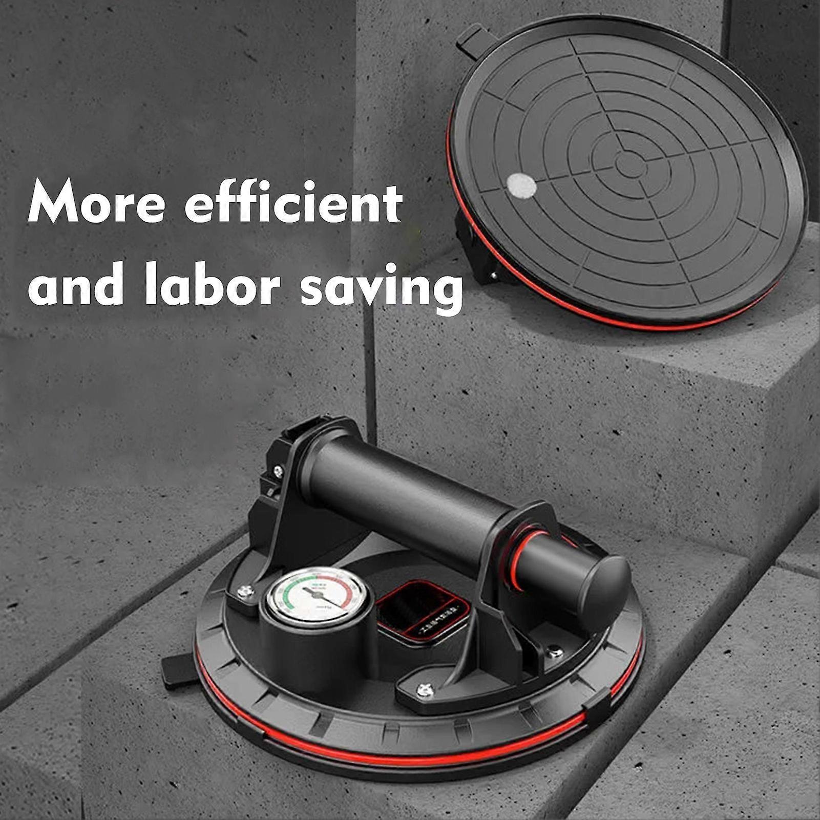 Handheld vacuum tool for heavy-duty material lifting