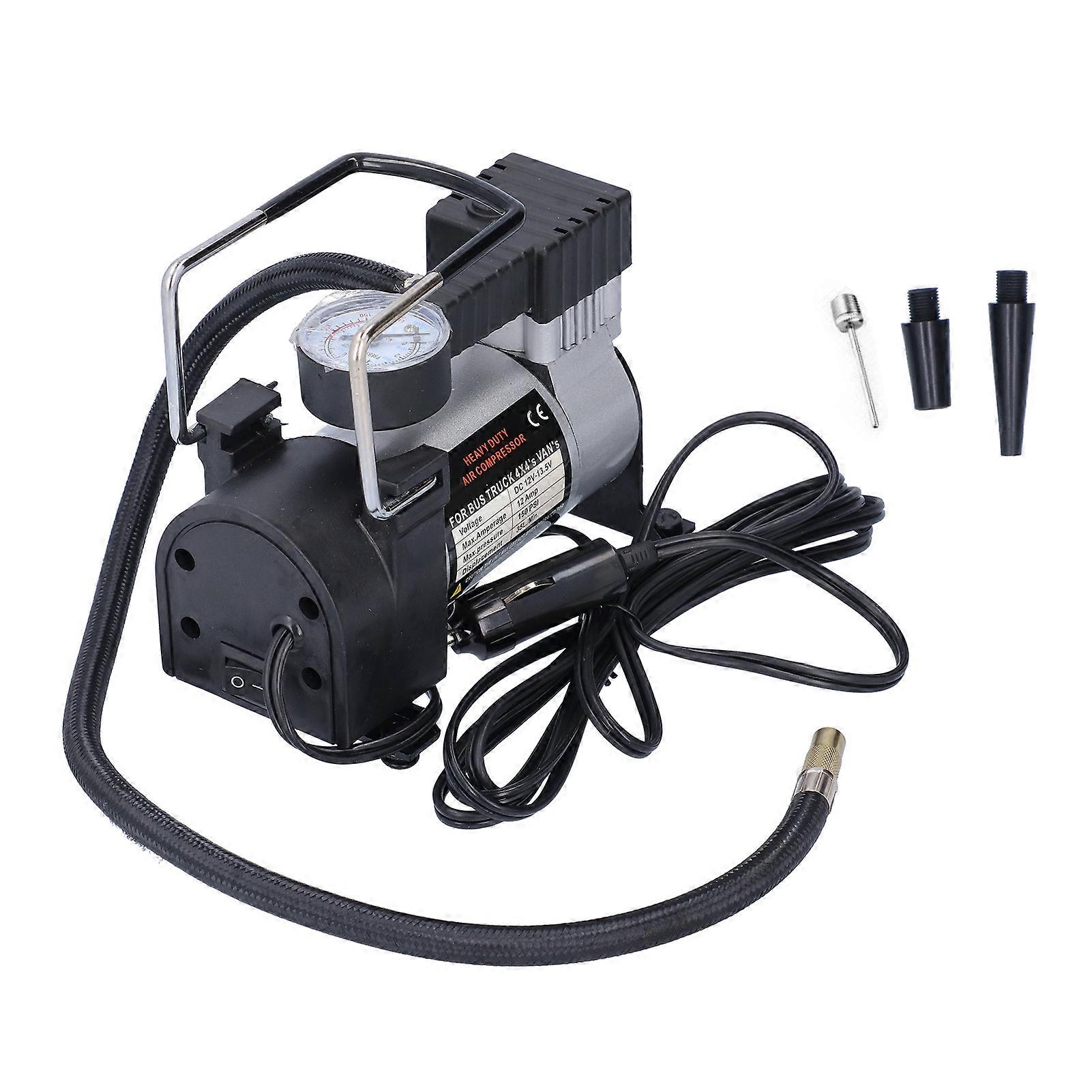 Auto Tyre Inflator Pump 12V 150PSI Portable Compressor