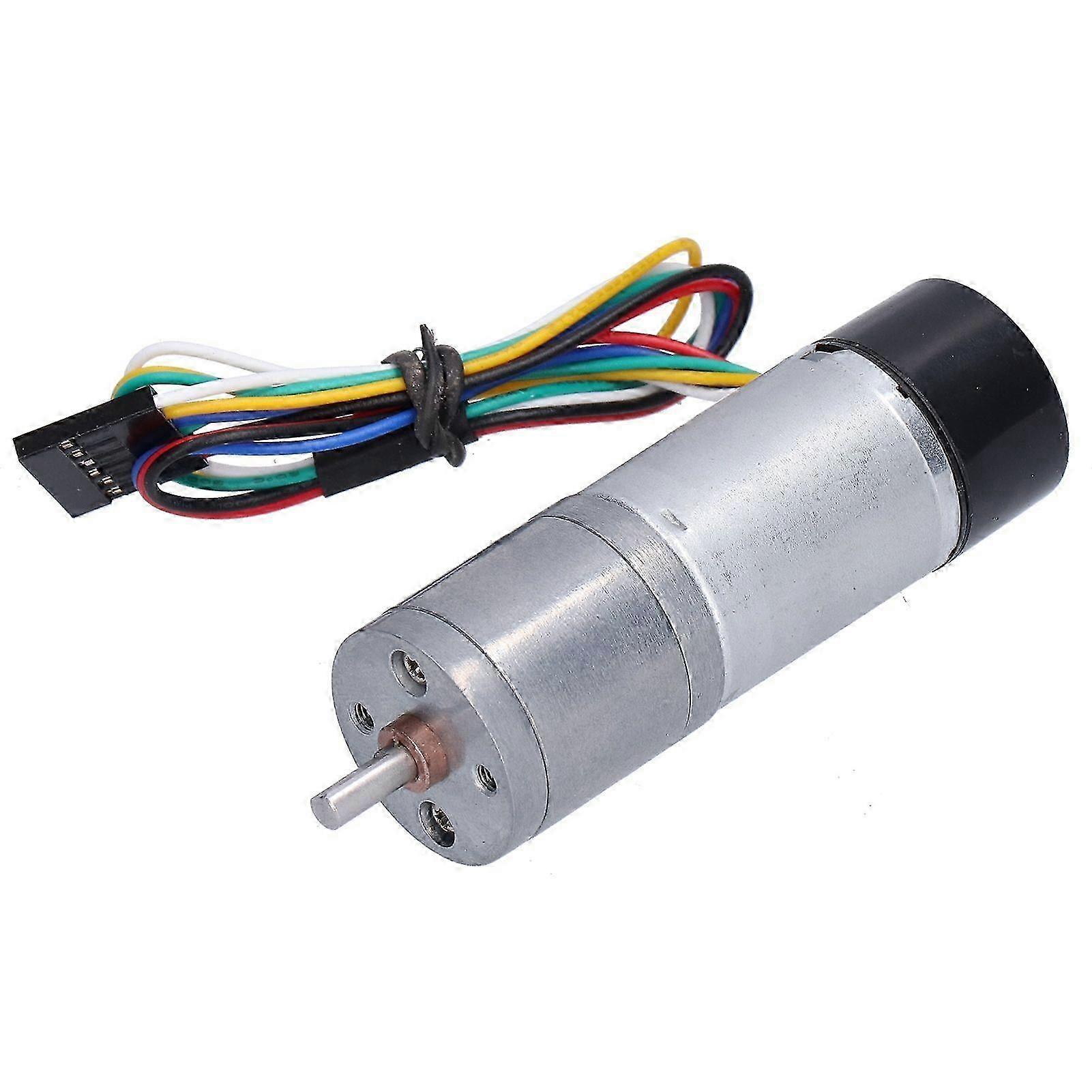 DC Geared Motor with Encoder Speed Measuring Signal Feedback Smart Car Dedicated JGA25371DC12V 280RPM