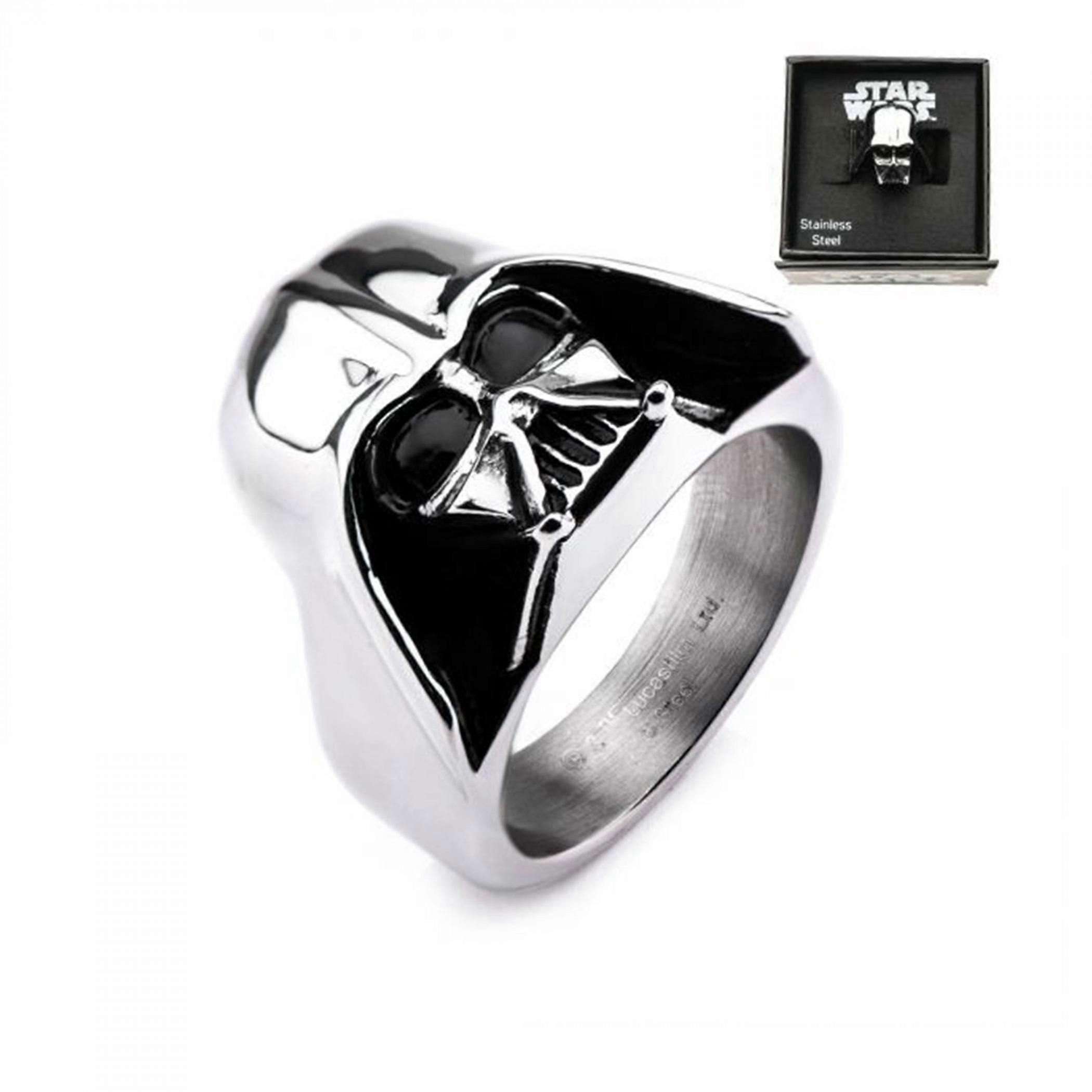 Star Wars Darth Vader Silberner Helmring