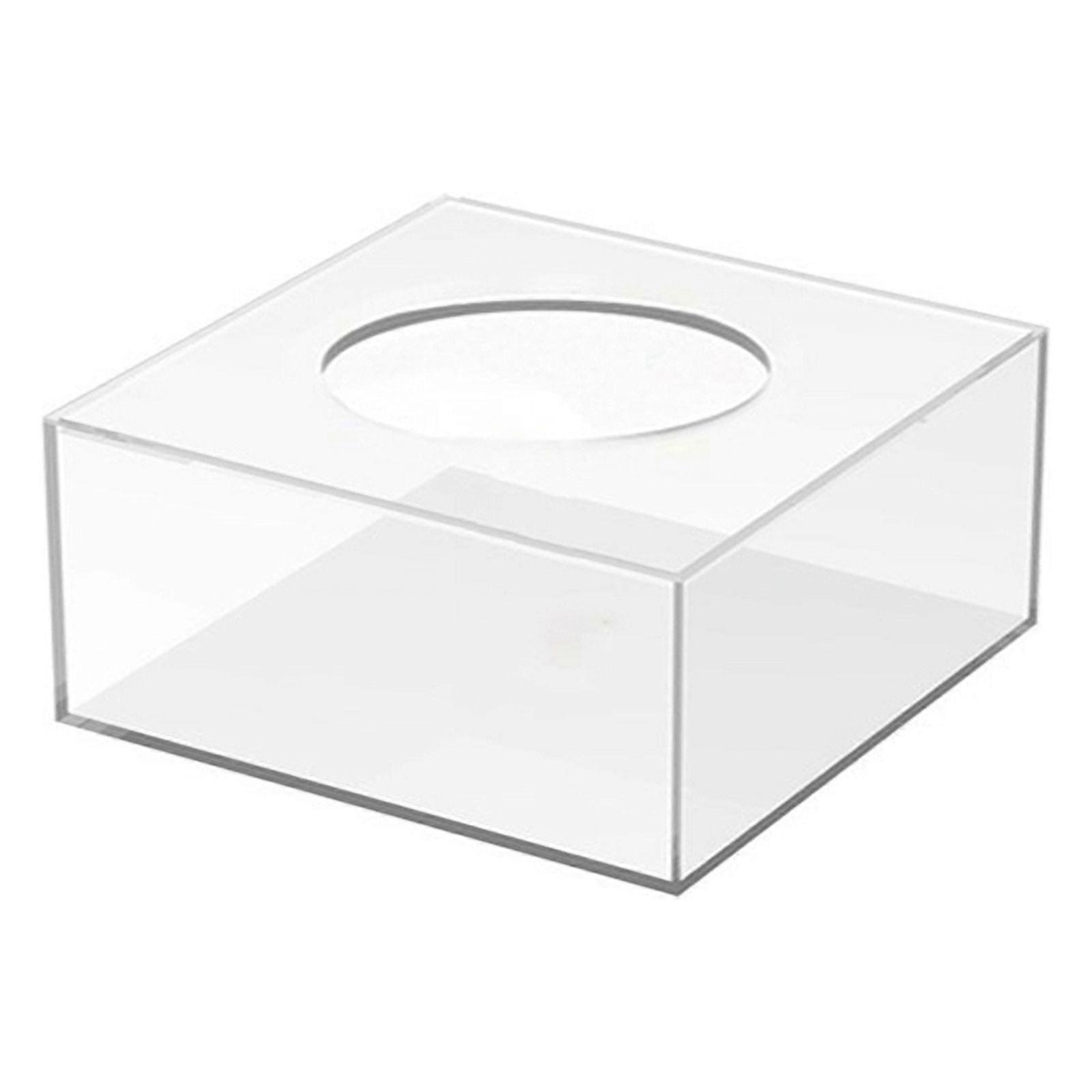 Acrylic Cake Display Board Square Cake Tray 15X15X10cm