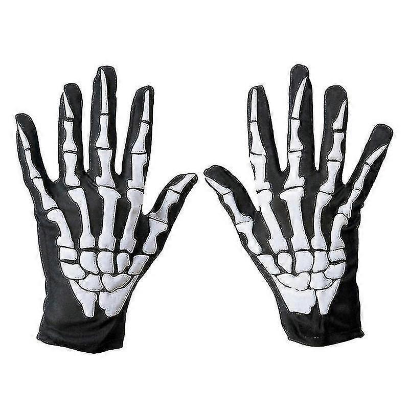 1pair Skull Bone Gloves