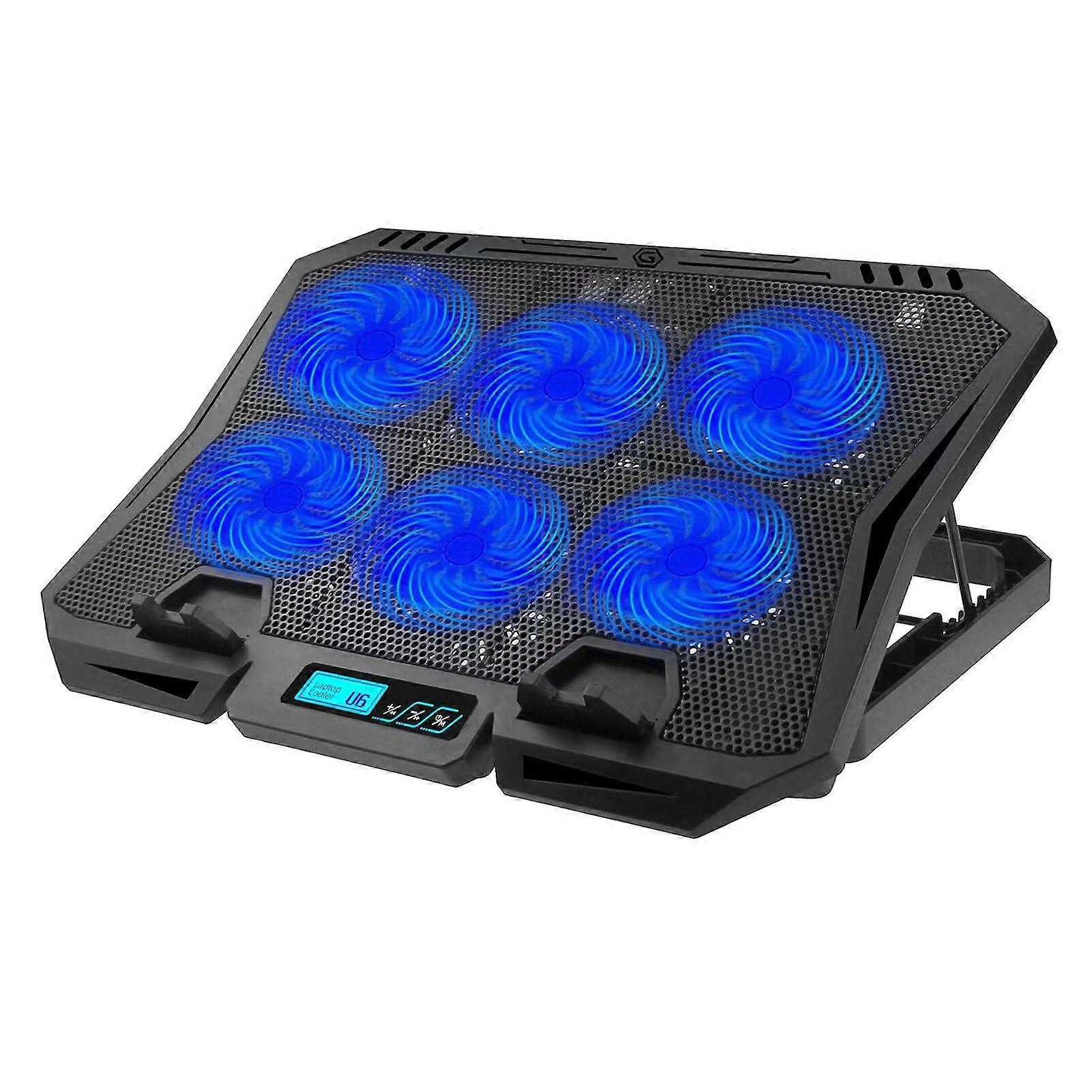 Laptop Radiator Fan ABS Air Cooling With Base Bracket For Laptops Black NonAdjustable Quiet Temperature Reduction