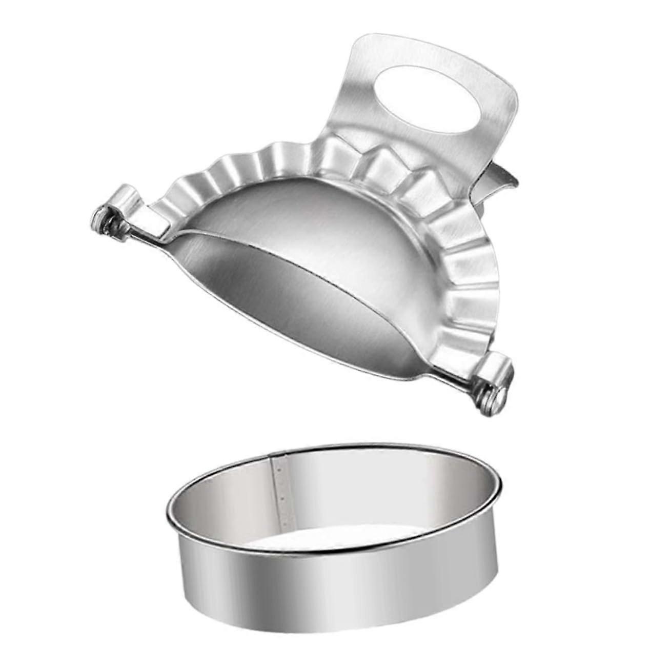 Dumpling Wrapper Tool 2Piece Dumpling Molds Set Stainless Steel for Home Cooking Kitchen