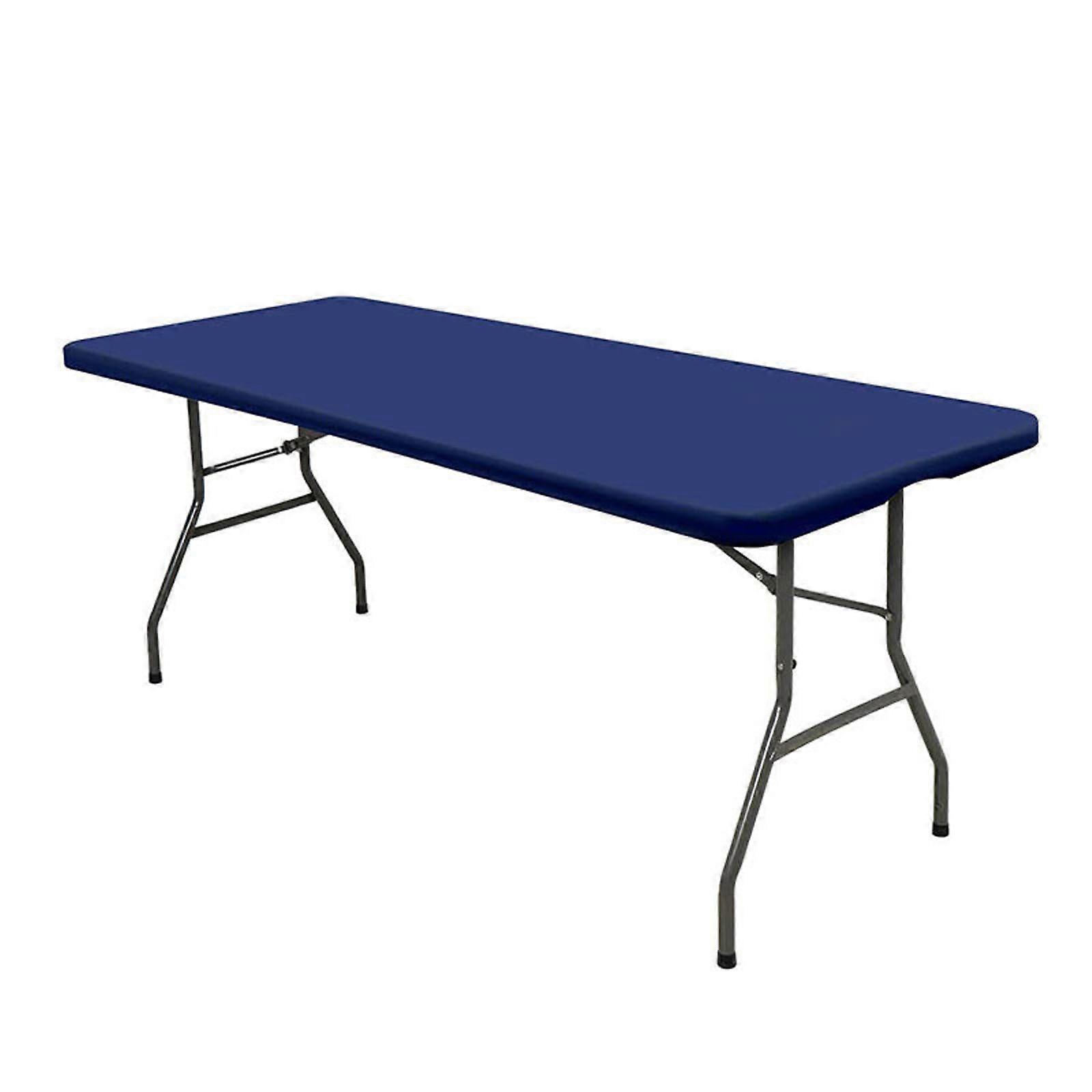 Spandex Table Cover, Elastic Fitted for Rectangle Tables, Stretch Washable Patio Cloth for Outdoor, Camping, Banquet Parties