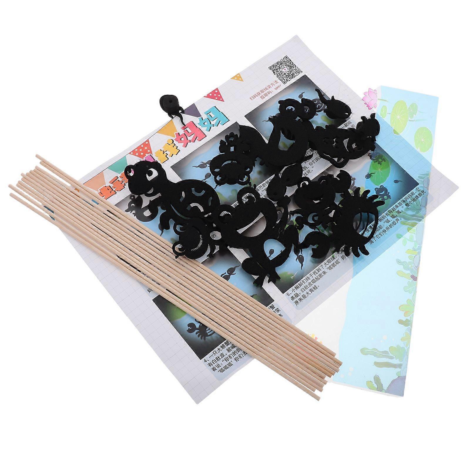 1 Set Multifunctional Preschool Shadow Play Materials for Kids Ideal for Storytelling and Performance Areas Stickers for Interactive Learning and Crea