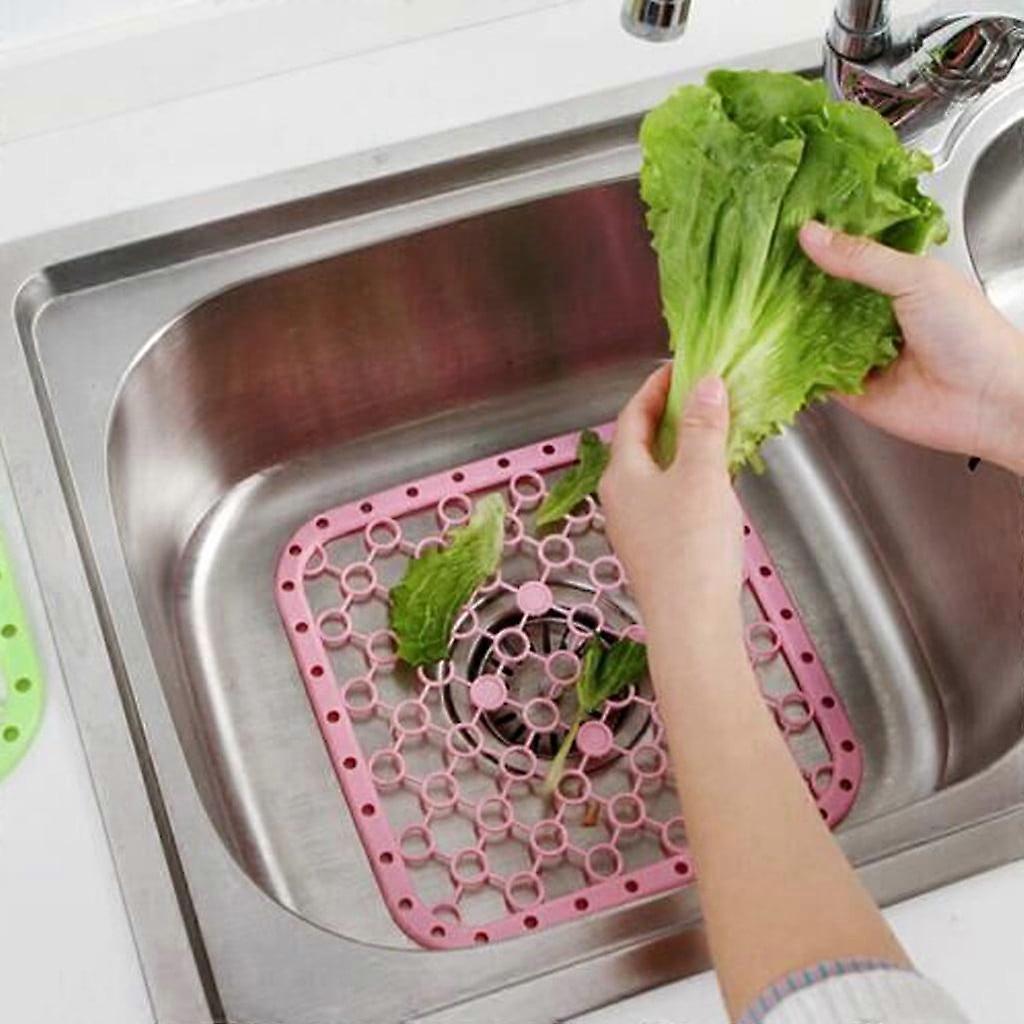 Plastic Kitchen Sink Protector Draining Mat Deluxe Anti-Slip Scratch